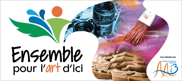 Montage des logos Ensemble pour l'art d'ici et AAB