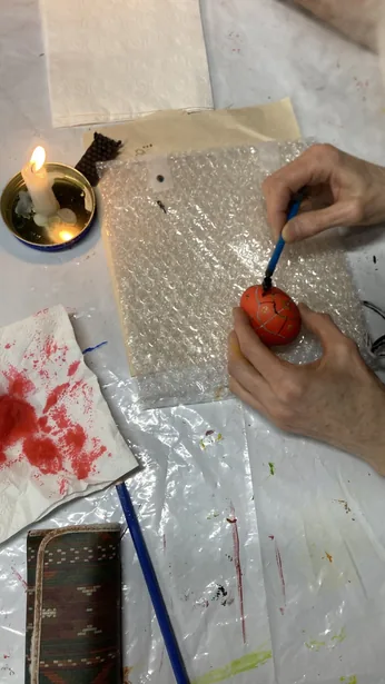 Décoration d’œufs ukrainiens