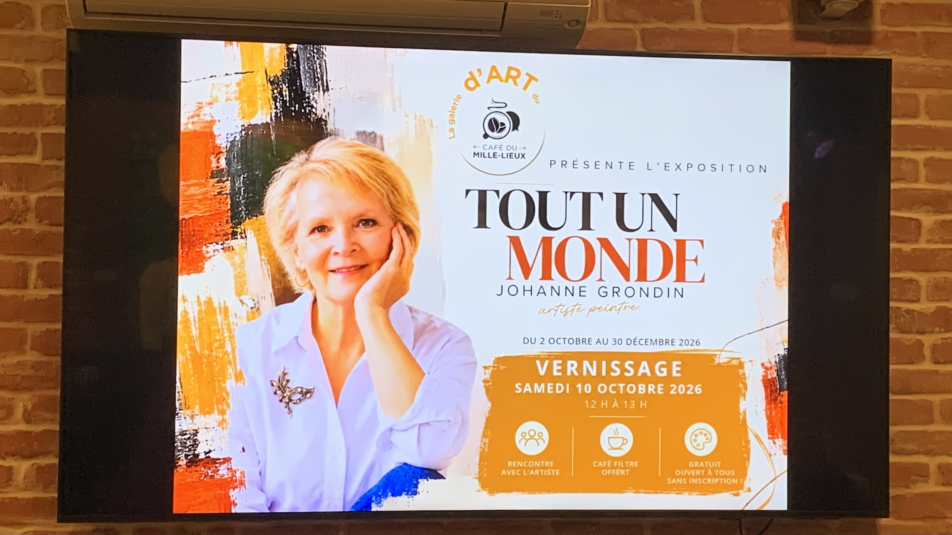 Vernissage de l’exposition Tout un monde de Johanne Grondin